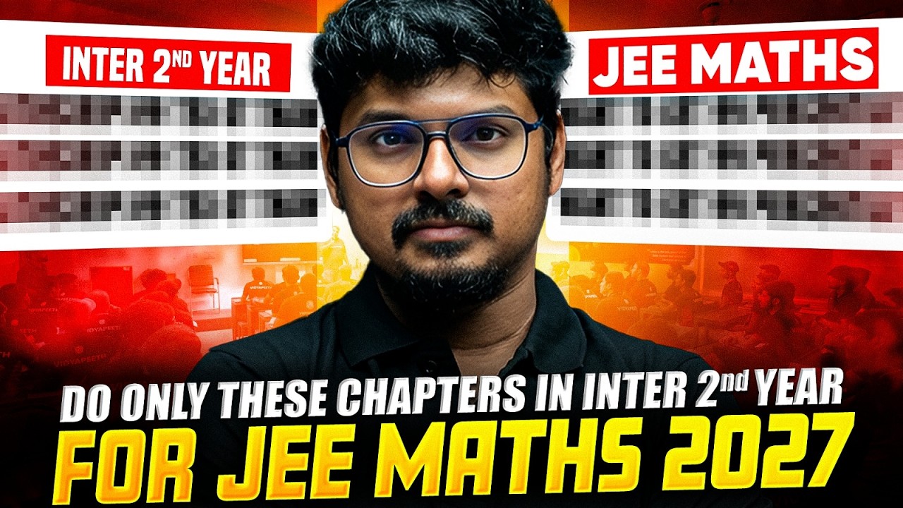 Most Important Maths Topics for Inter 2nd Year🔥 | JEE 2027 Strategy | PW JEE Telugu