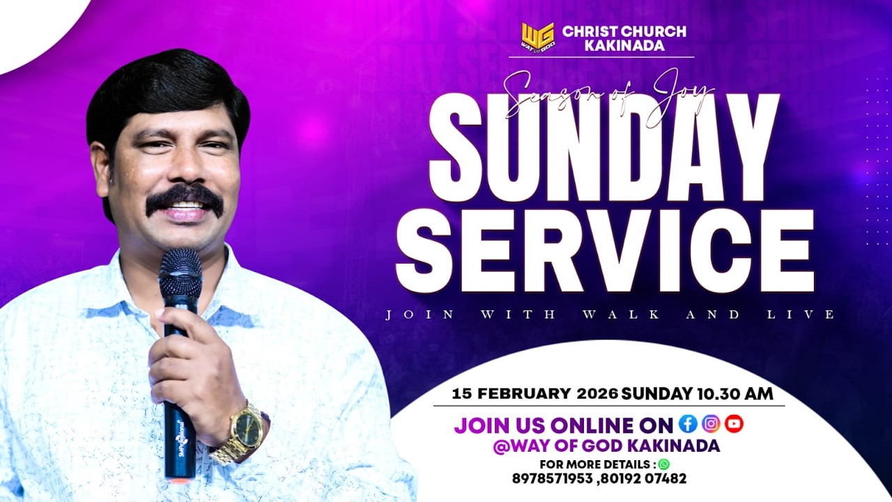 🔴#LIVE SUNDAY SERVICE | 15th FEB 2025 | BRO.CH.DANIEL GARU | WAY OF GOD |