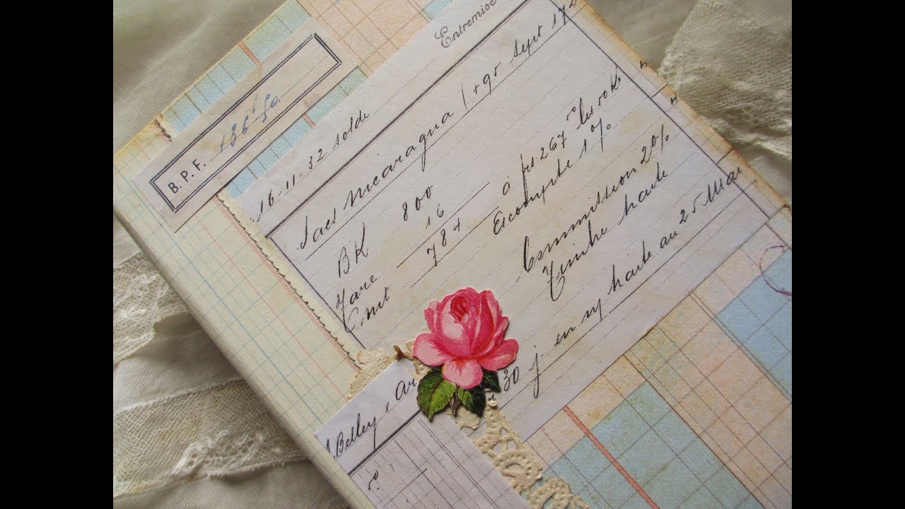 紙もの好きの雑記帳 109 ジャンクジャーナル 超簡単ゴム綴じの作り方 How To Make Junk Journal Cover Using Elastic Band