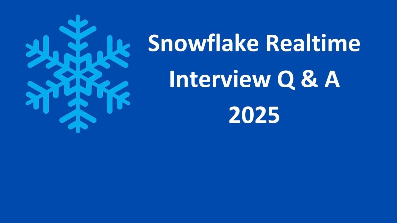 Snowflake interview questions and answers part1|#snowflakes