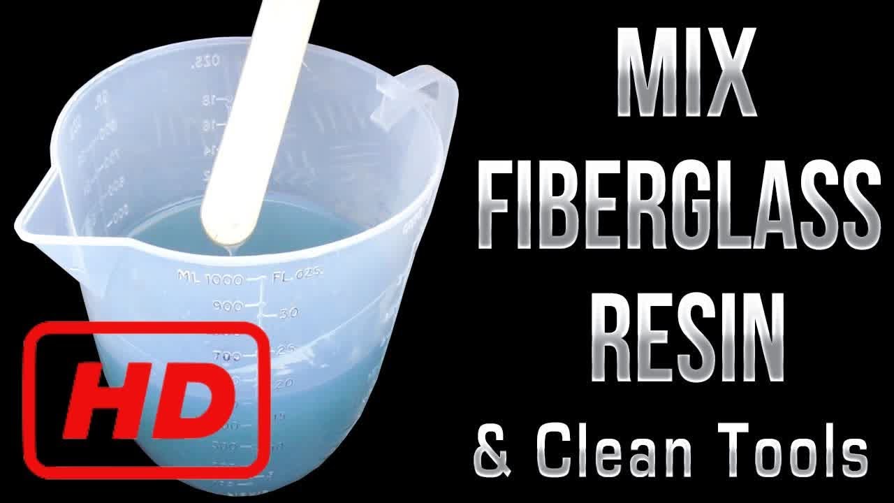 How to mix Fiberglass Resin & Clean Tools