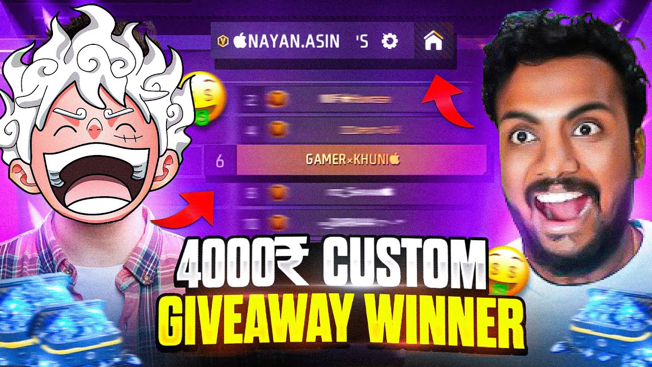 4,000 ₹ + V Badge🔥 Guild VIP Entry @AssassinsARMY Giveaway Custom Winner ??🏆 - Garena Free Fire