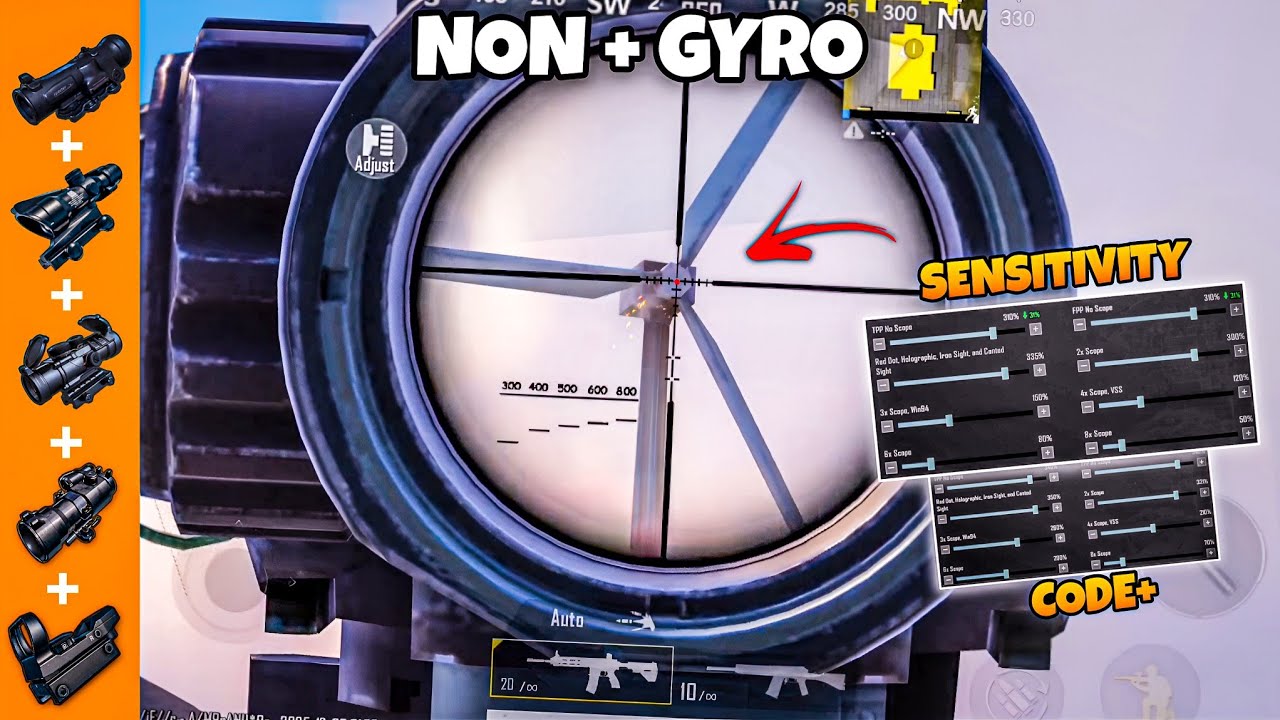🔥BGMI Best Sensitivity Code 🥵 | BGMI Zero Recoil Sensitivity For All Device Working