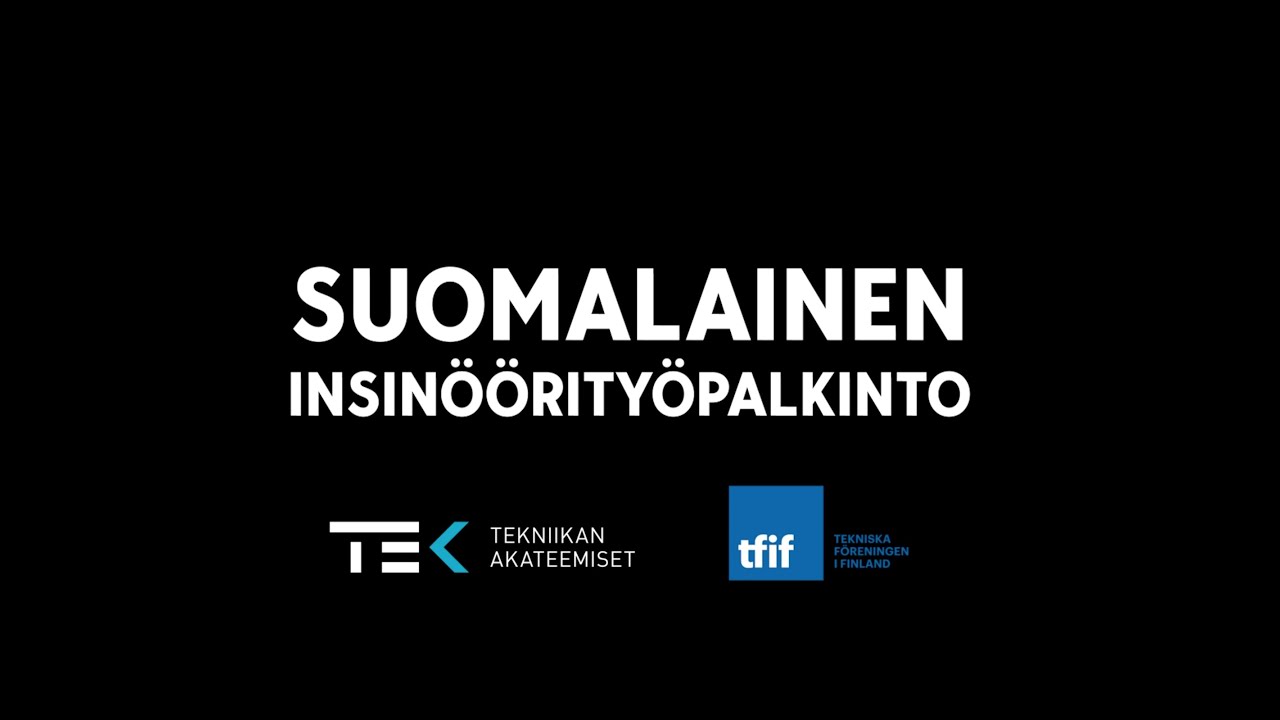 Suomalainen insin&ouml;&ouml;rity&ouml;palkinto 2020 finalistit