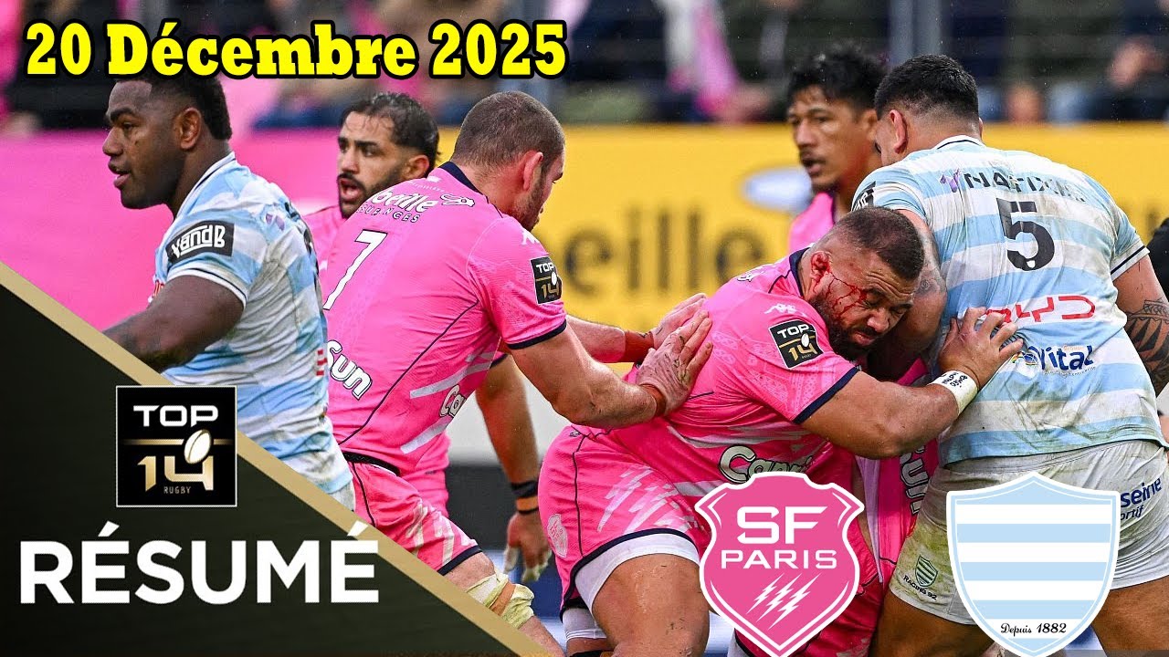 TOP14: R&eacute;sum&eacute; partie compl&egrave;te Stade Fran&ccedil;ais Paris vs Racing 92 :J12 - Saison 2025/2026