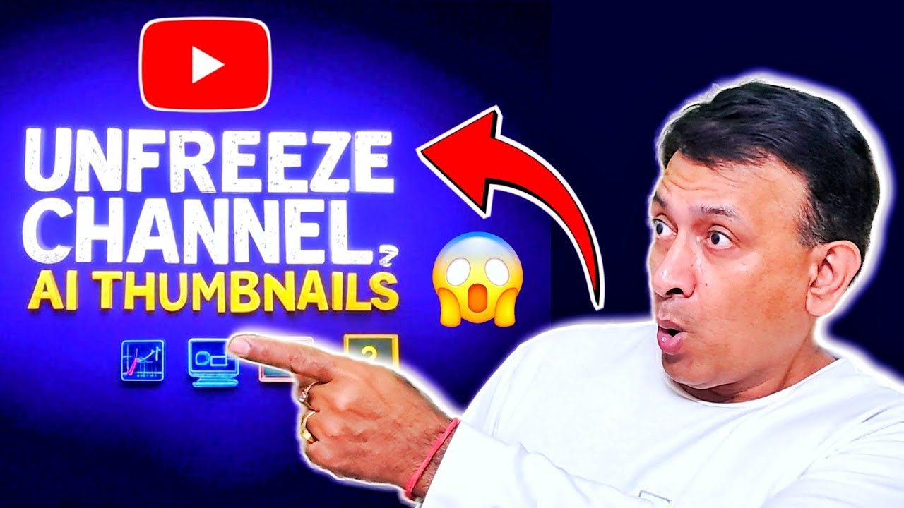 Unfreeze Channel FAST! AI Generated Thumbnail Tutorial | YouTube Channel Freeze Problem SOLVED