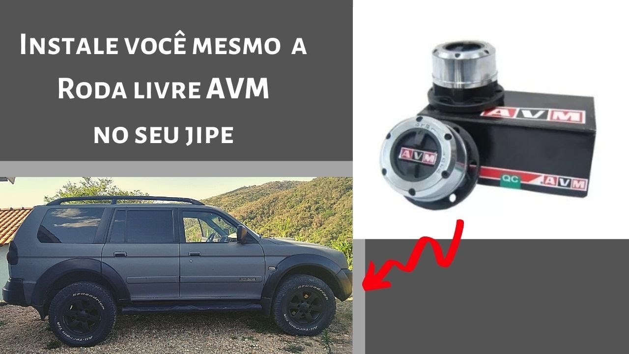 Como instalar Roda livre AVM na Pajero Sport