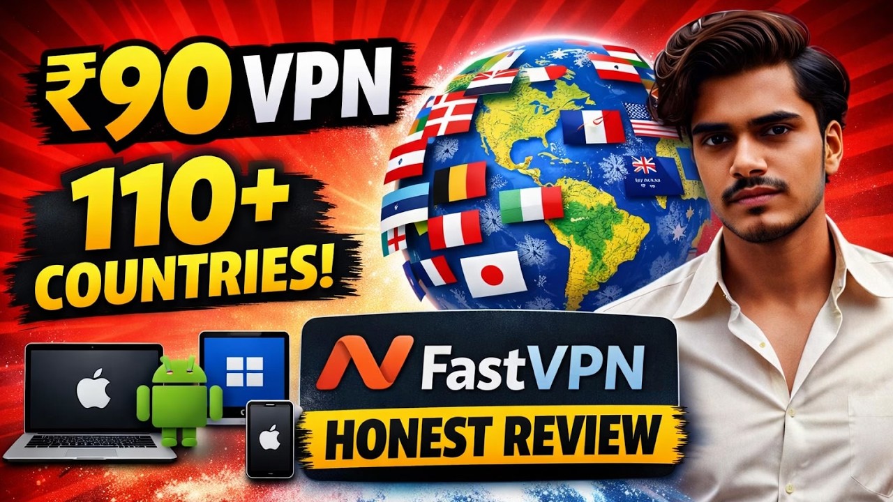 ₹90 VPN with 110+ Countries? 🤯 FastVPN Honest Review (Namecheap)