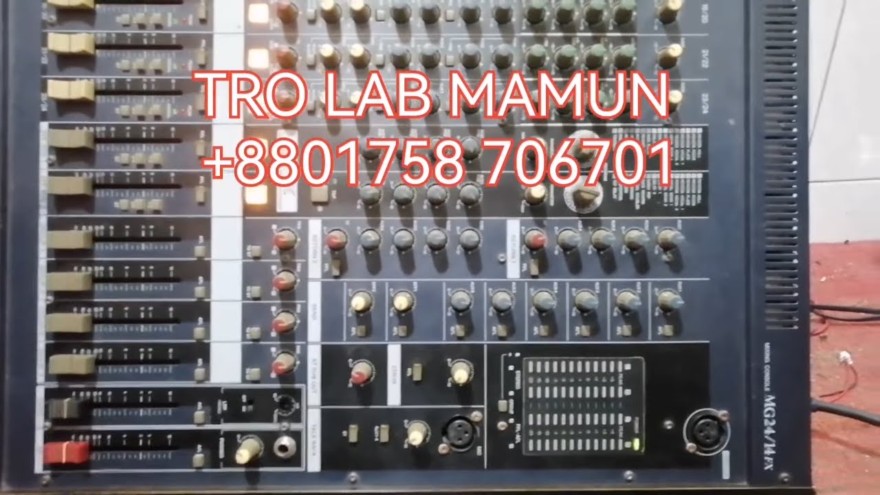 Yamaha Mgp24/14fx Mixing Console | Bangladesh Sound System Repair | Tro Lab Mamun