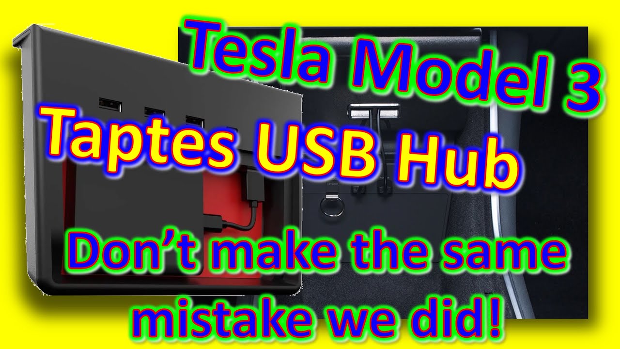 Tesla Model 3 Taptes USB Hub -Dont Make The Same Mistake As Us! - How to format SSD Sentry & Dashcam