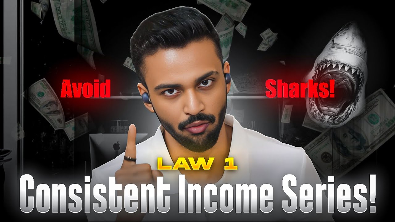 1st law of &lsquo;Consistent Income&rsquo;🔥 | AVOID THE &lsquo;SHARKS&rsquo;| 21 LAWS OF MONEY PRINTING SERIES💰