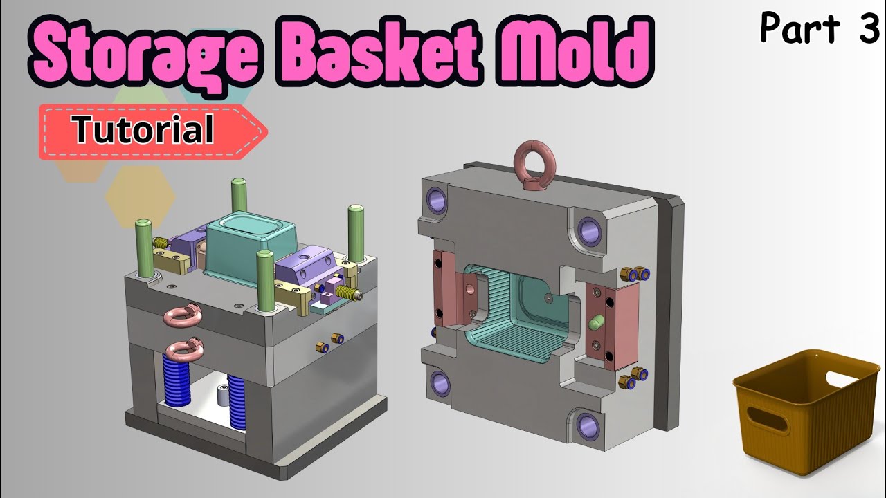 SOLIDWORKS MOLD DESIGN - Complete Mold Design in Solidworks 3/4