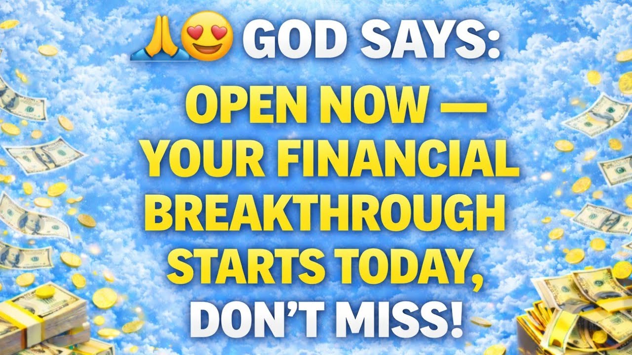 🚨😱GOD SAYS: Open Now — Your Financial Breakthrough Starts Today, Don’t Miss! God's Message For You 