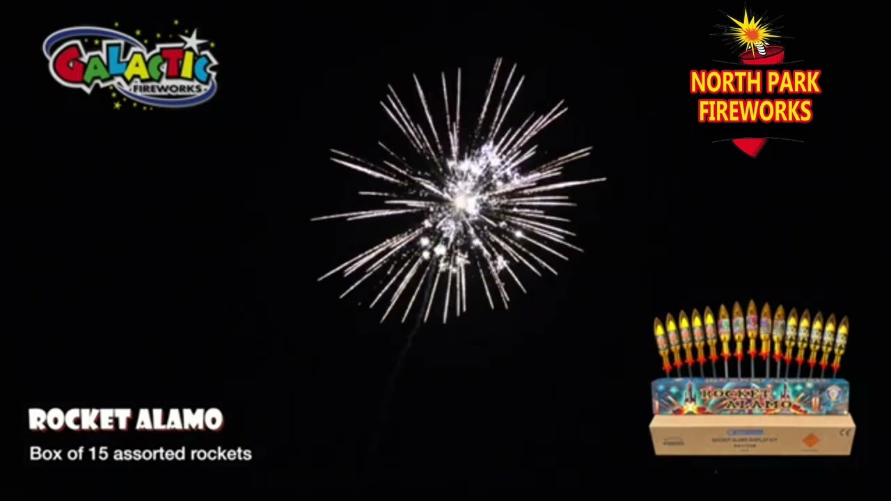 ROCKET ALAMO 15 rocket pack by Brothers Pyrotechnics 