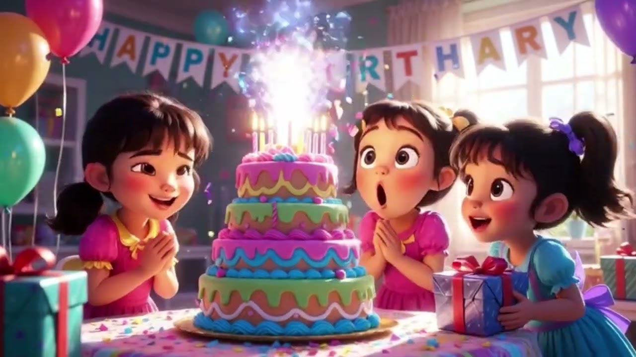 🎵 Chunni Munni Birthday Bash Song 🎵🎂🎉 Fun Party Celebration Song for Kids | Viral Nursery Rhyme