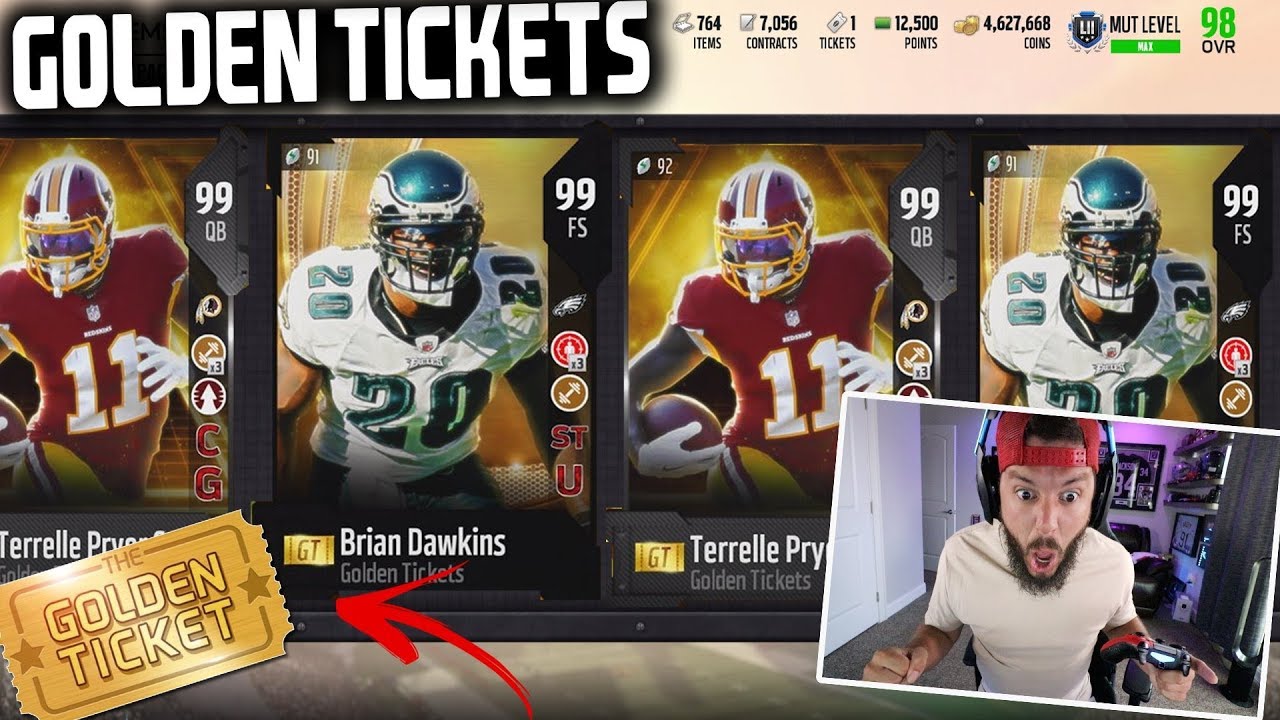 99 OVERALL PULL!! GOLDEN TICKET PACK OPENING!! MADDEN 18