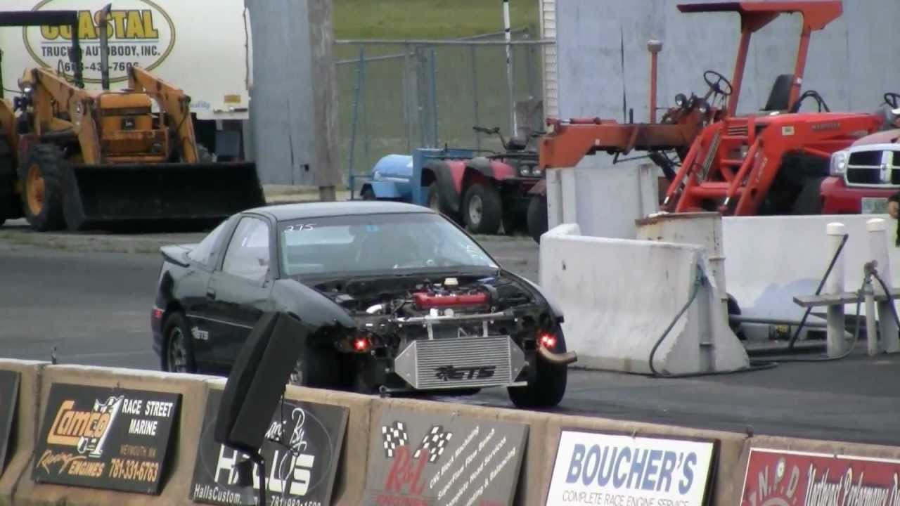 9 second 1g awd dsm turbo drag race, Nick Stack 9's ALL Night 6/1/12