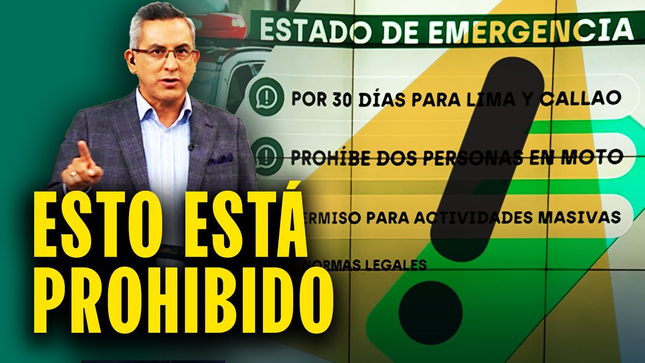 ¿Qué está prohibido durante el estado de emergencia anunciado por José Jerí?