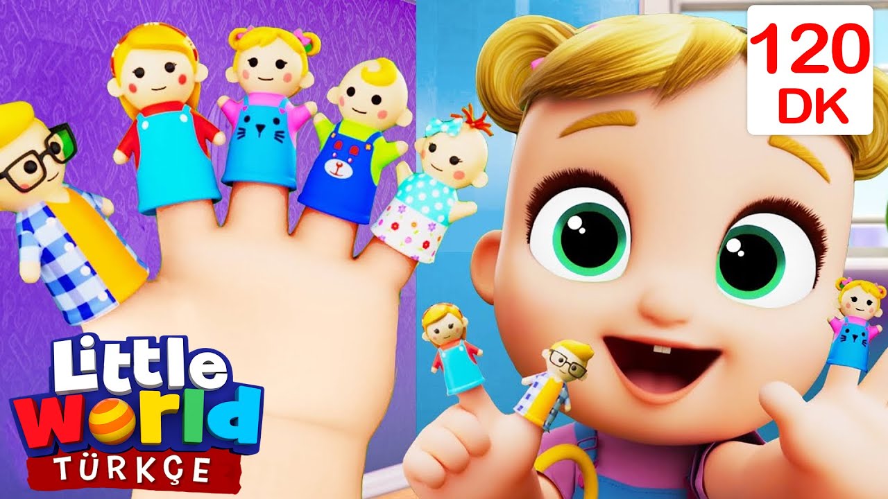 Parmak Ailesi İle Renkleri Öğrenelim | Eğlenceli ve Öğretici Çocuk Şarkıları | Little World Türkçe