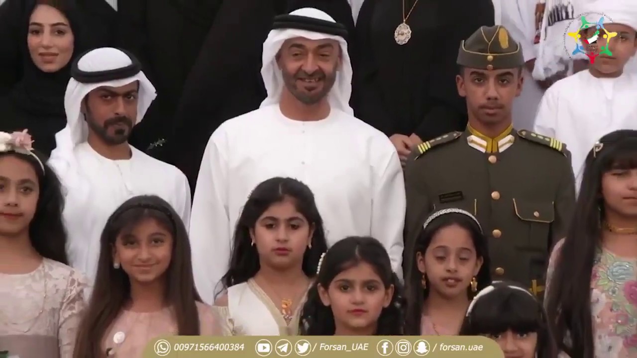 محمد بن زايد يستقبل المتفوقين من أبناء الشهداء