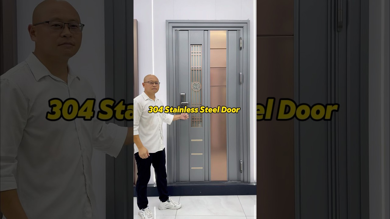 Discover our premium stainless steel front door &ndash; the perfect blend of luxury and security.#doors