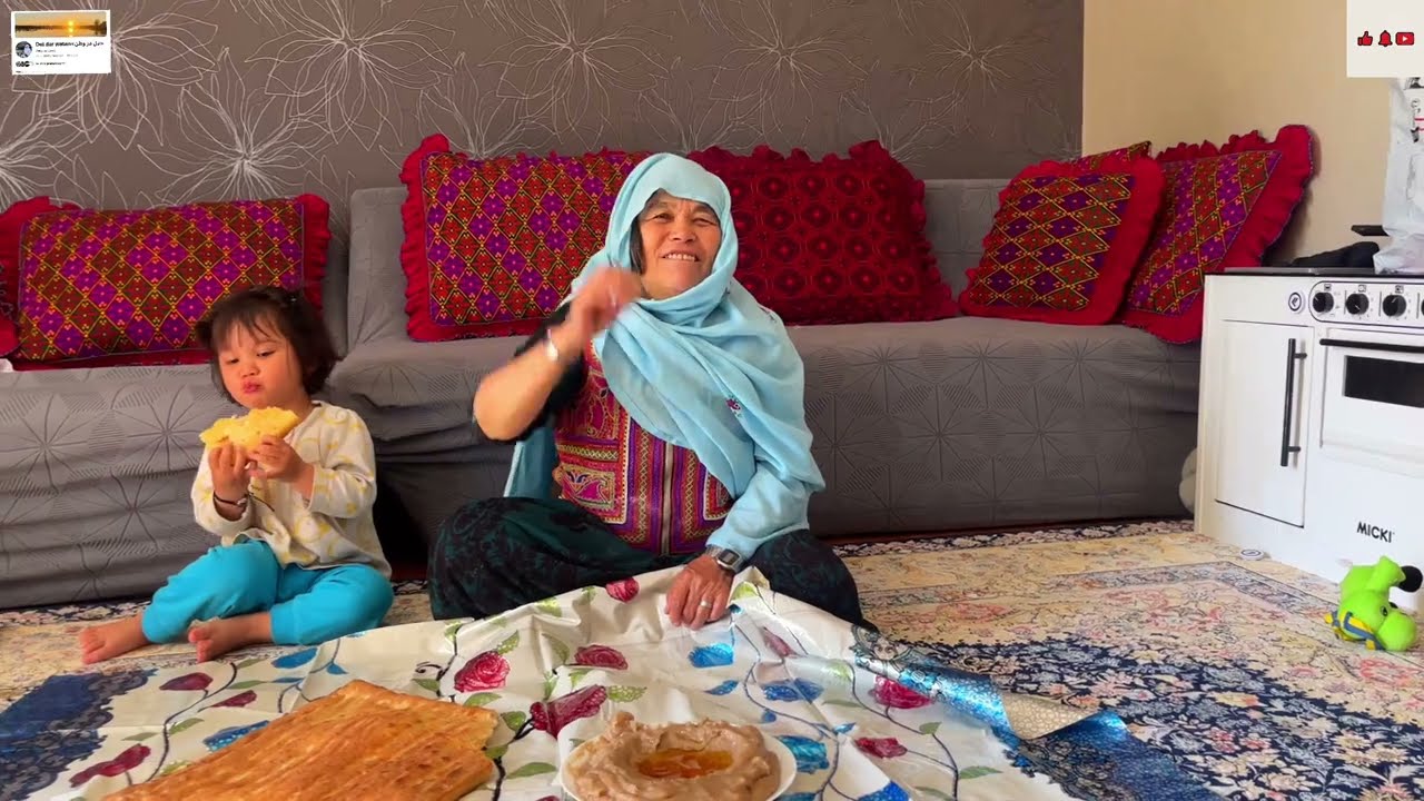 ُشغیزده آجی) نَه تنها یک غذاست، که یادگاری‌ست از مهرِ مادر‌٫ دودِ تندور، زمستونای سردِ#jaghori جان❤️