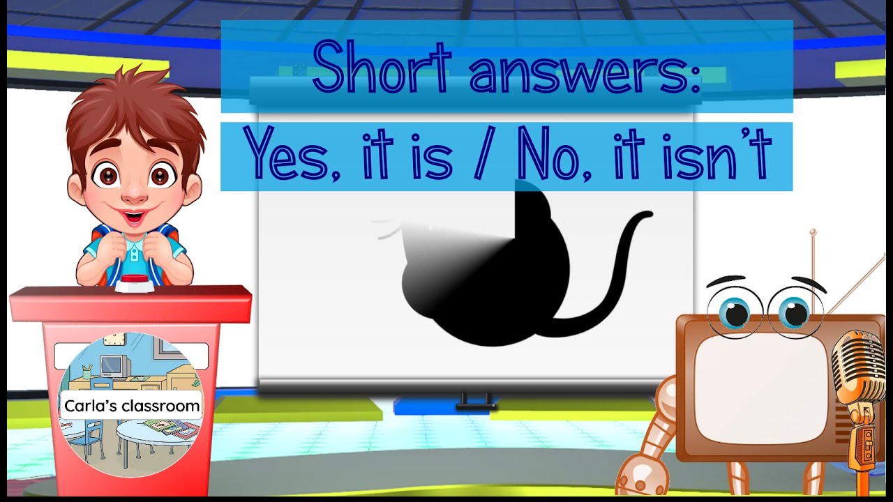 #9. The game show | Short answers: Yes it is / No it isn't | ESL resources for young learners