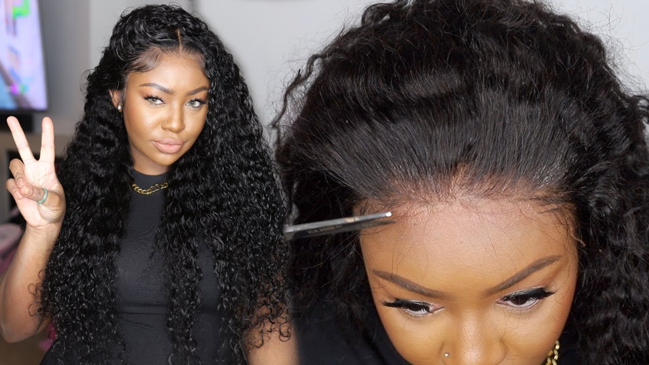 😍 How To MELT A Lace Frontal Down With No Glue! 😩 Easy Hair Spray Method | Atina Hair