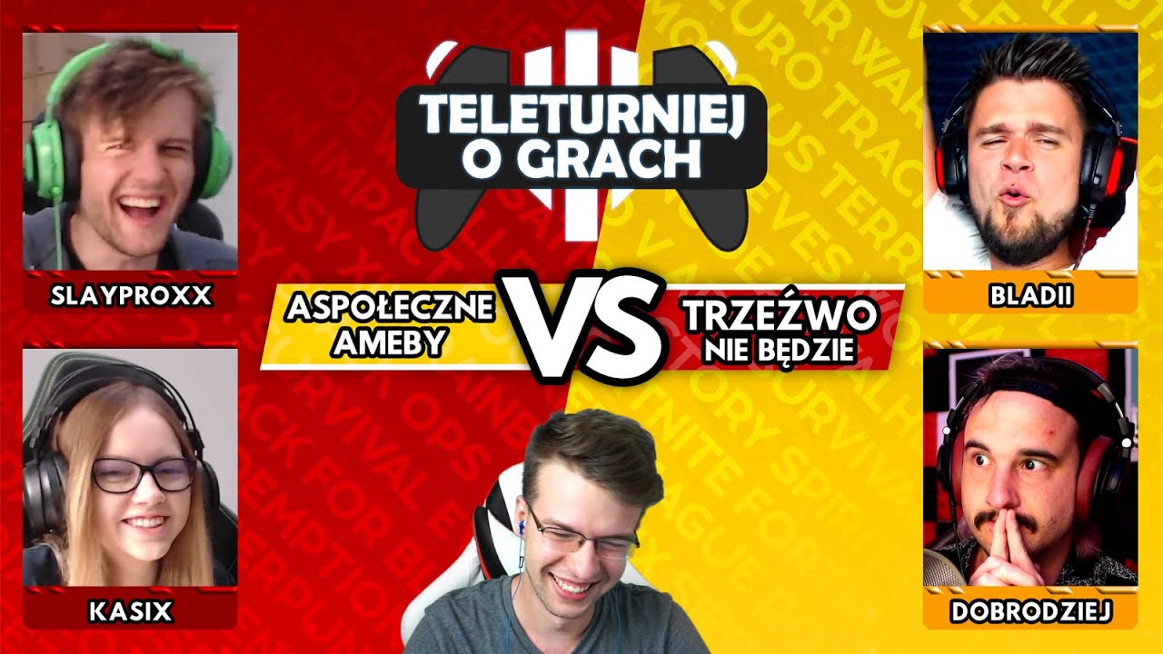 Nowy Rekord Punktów! 🎮 @Kasix909 i @slayproxxlive8892 vs @Bladii309 @DobrodziejDobrodziejski [S1E14] Teleturniej o Grach