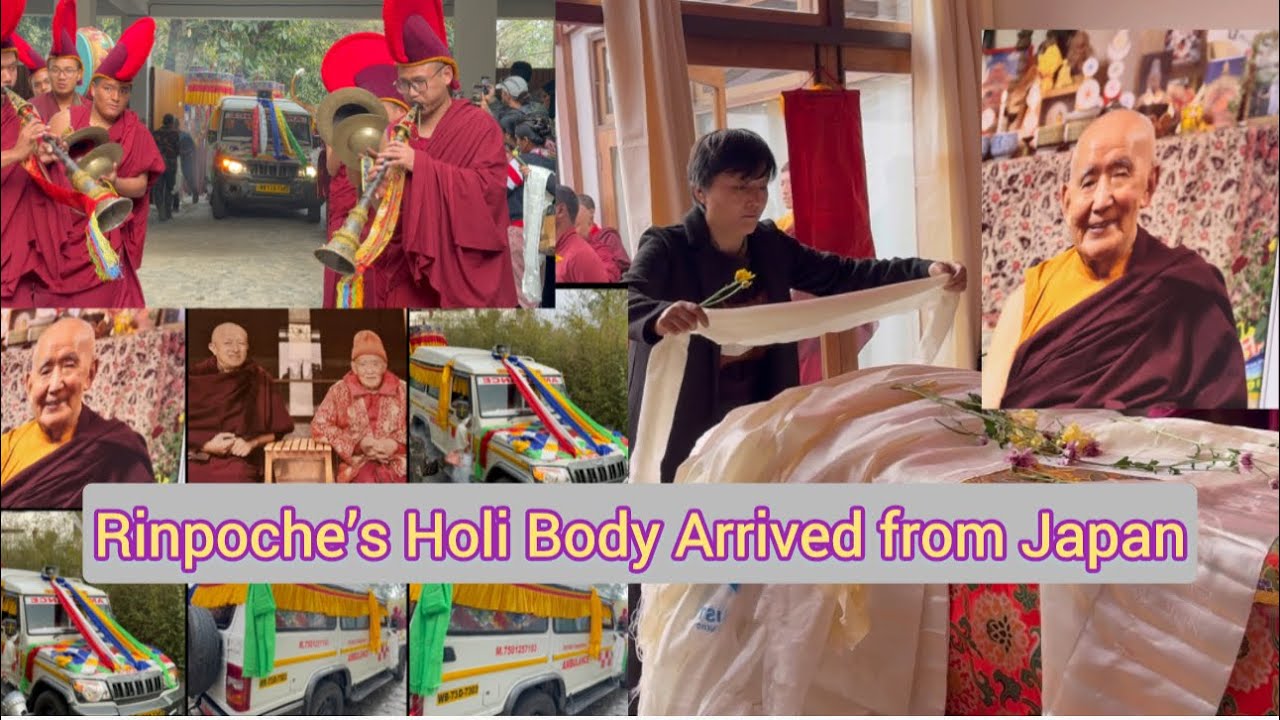 H E Nyichang Rinpoche’s Holi Body Arrived at Buddha Pada Temple Kalimpong Today