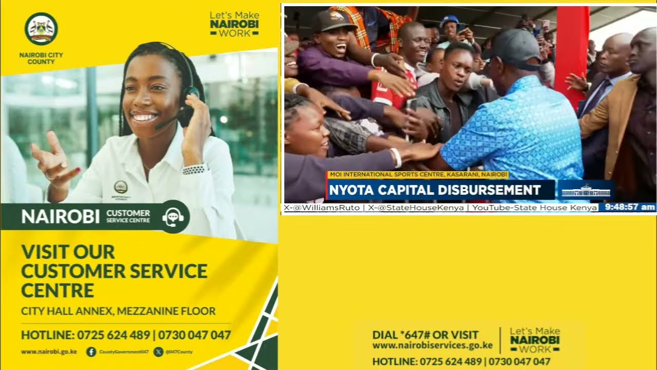 NYOTA Capital Disbursement, Moi International Sports Centre. Kasarani, Nairobi