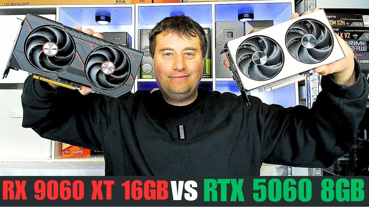 RX 9060 XT 16 ГБ против RTX 5060 8 ГБ — какой ваш следующий апгрейд видеокарты?