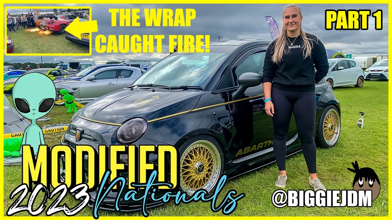 THE WRAP CAUGHT FIRE!! MODIFIED NATIONALS 2023!! BIGGIEJDM!!