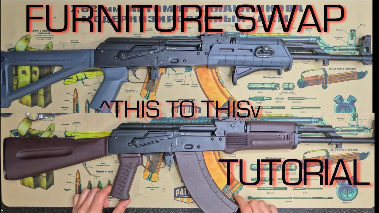 Руководство по замене мебели AK47 — просто! (MAGPUL на PSA Plum)