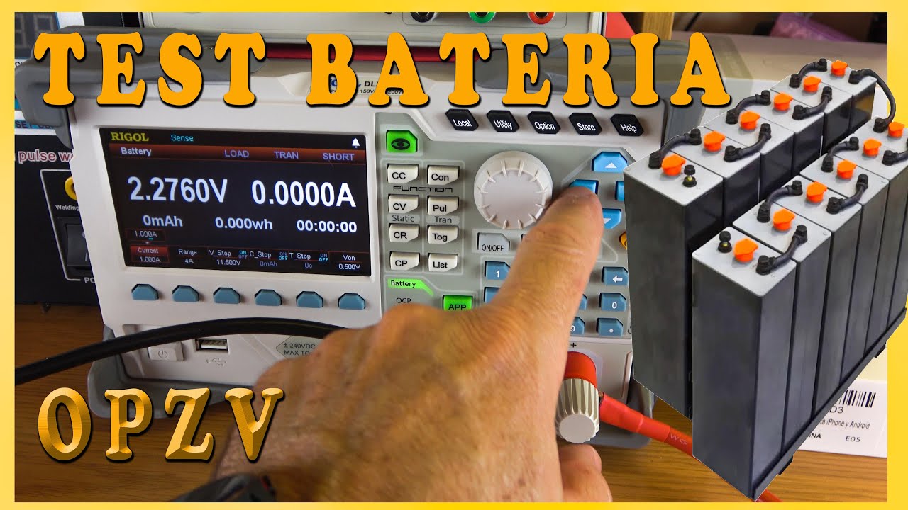 BATERIA SOLAR GEL OPZV, TEST CAPACIDAD. ( Rigol - Batronix )
