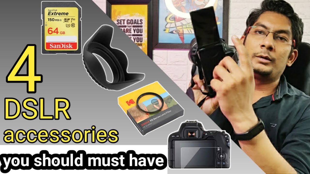 4 must buy dslr camera  accessories for beginners in 2021(hindi)