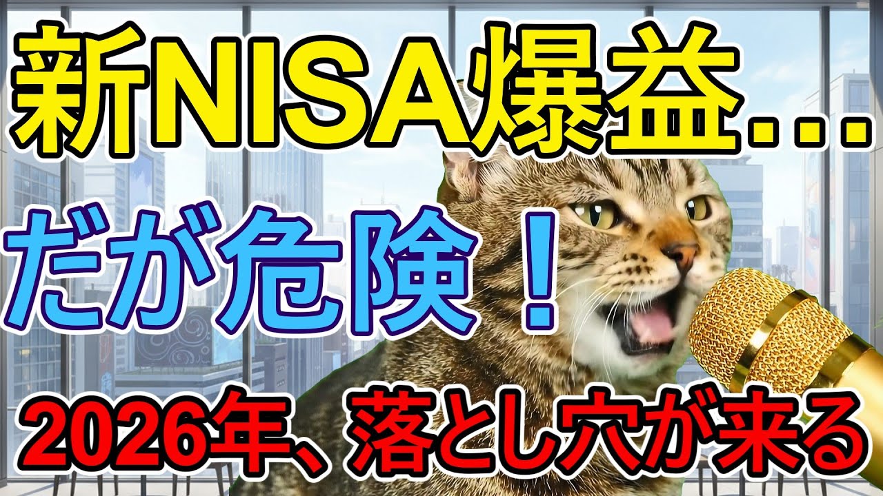 【新NISA2年目の現実】720万円→925万円…でも浮かれるな！2026年の落とし穴とは？#新NISA  #インデックス投資 ＃猫ミーム