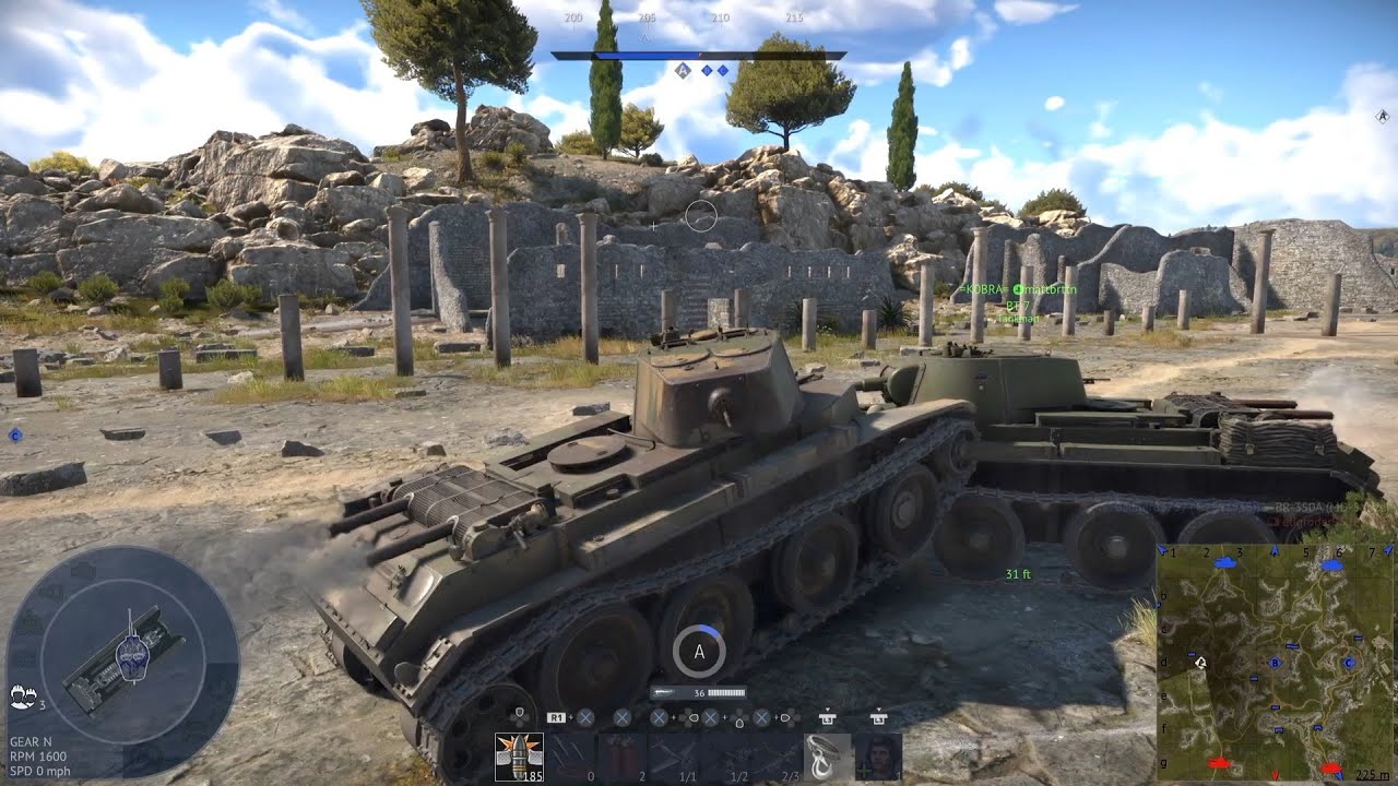 War Thunder PS5 Ground Arcade Squad Play - 1.7 BR Russian Tanks