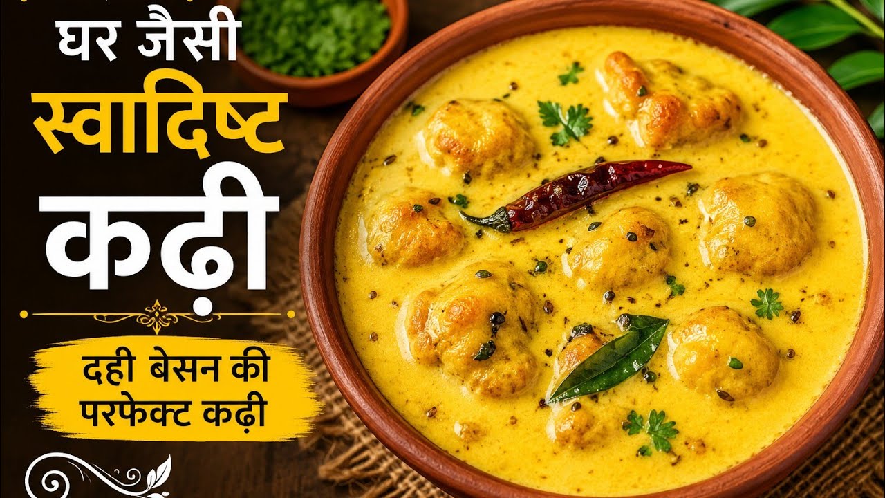 #Ghar Jaisi Swadisht Kadhi Recipe | Perfect Besan Kadhi | Easy & Healthy Indian Food