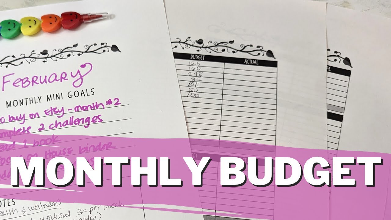 February 2023 Budget With Me | Monthly Budget & Goals | Not Zero-Based | Single Income