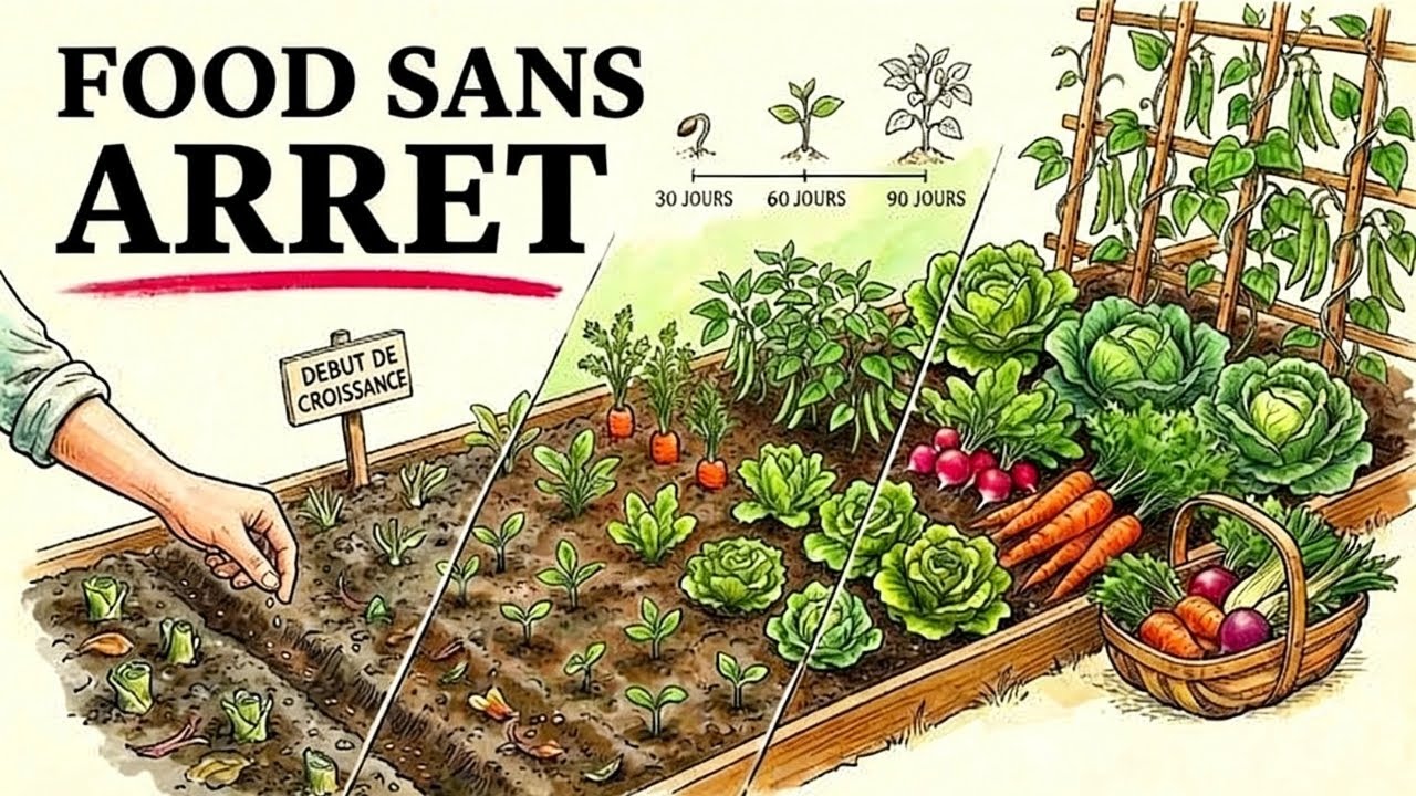 Cultivez des aliments 365 jours par an grâce à ce système de plantations successives.