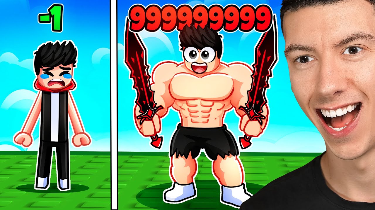 Roblox, mais CHAQUE COMBAT augmente ma FORCE...
