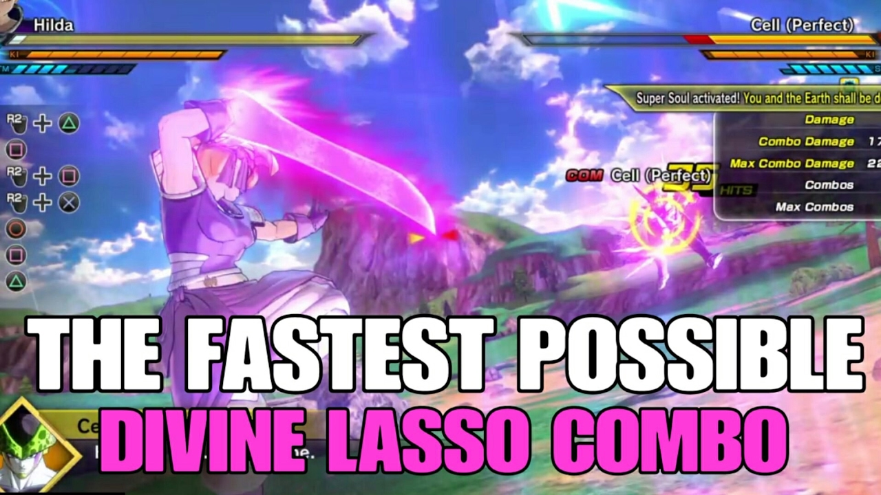 FASTEST POSSIBLE Divine Lasso Combo - Xenoverse 2