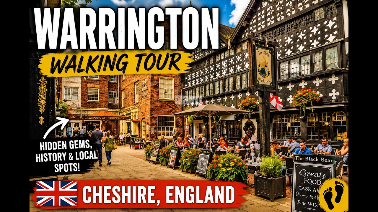 Warrington Walk Town Center Virtual Walk #gimbalwalkwithme