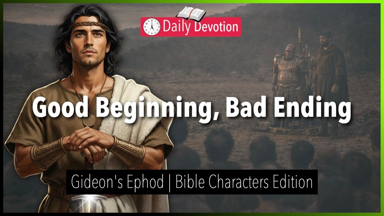 March 08: Good Beginning, Bad Ending - Gideon's Ephod - Judges 8:22-27 - 365 Daily Devotions