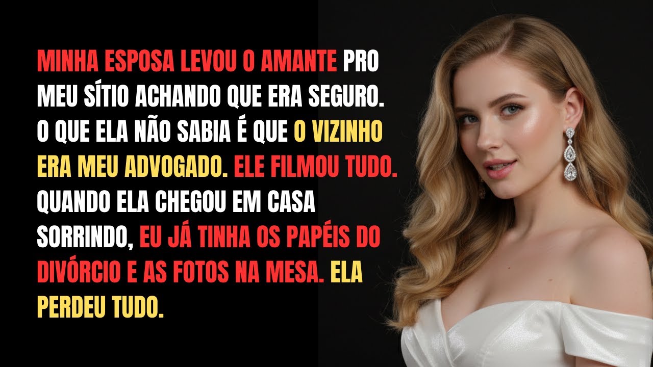 Minha esposa levou o amante pro meu sítio. Ela não esperava que o vizinho fosse meu advogado