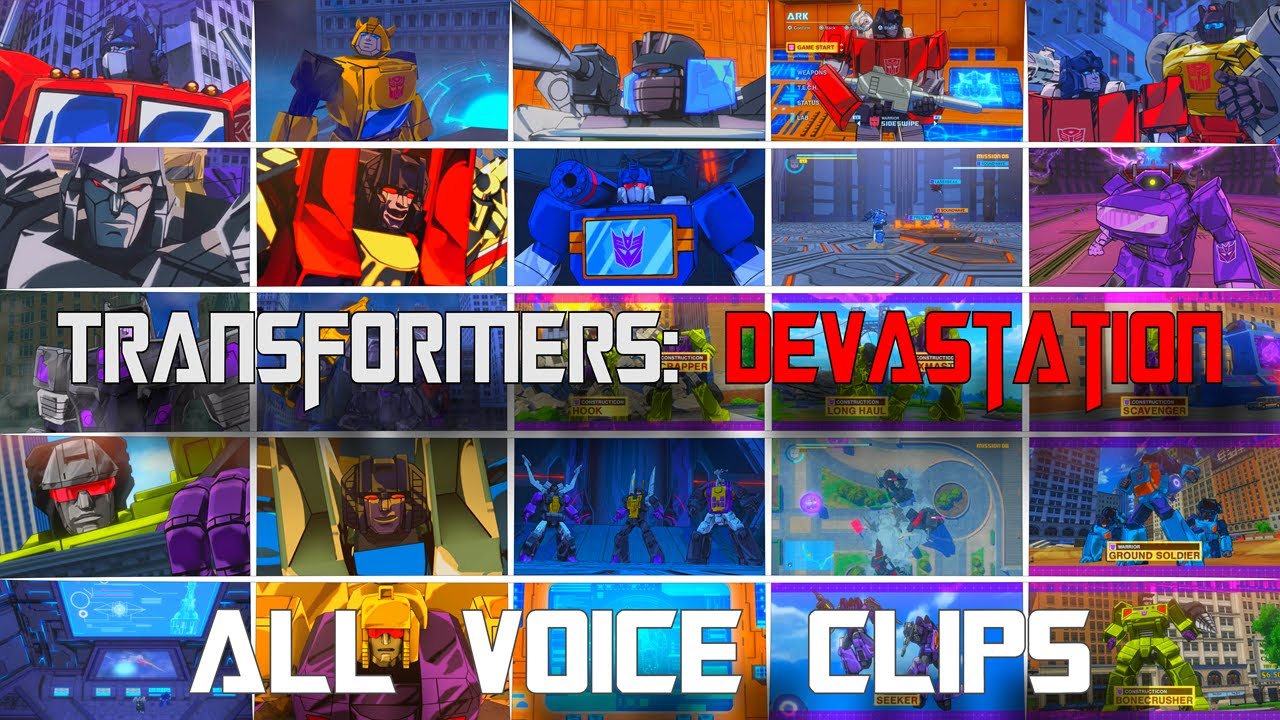 Transformers: Devastation - All Voice Clips