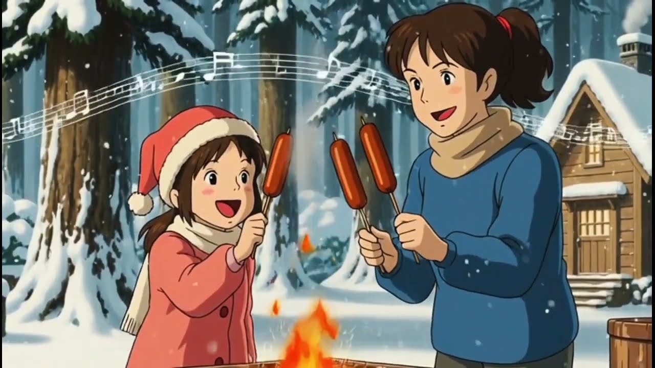 A Family’s Journey in the Snow ❄️ ghibli style studio
