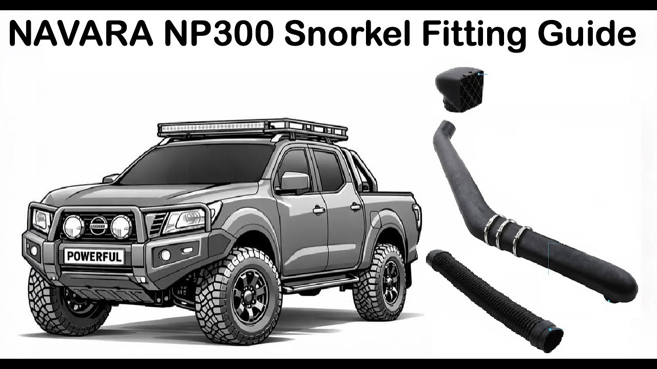 How to fit ( sort of ) Nissan Navara NP300 Snorkel Raised Air Intake Fitting