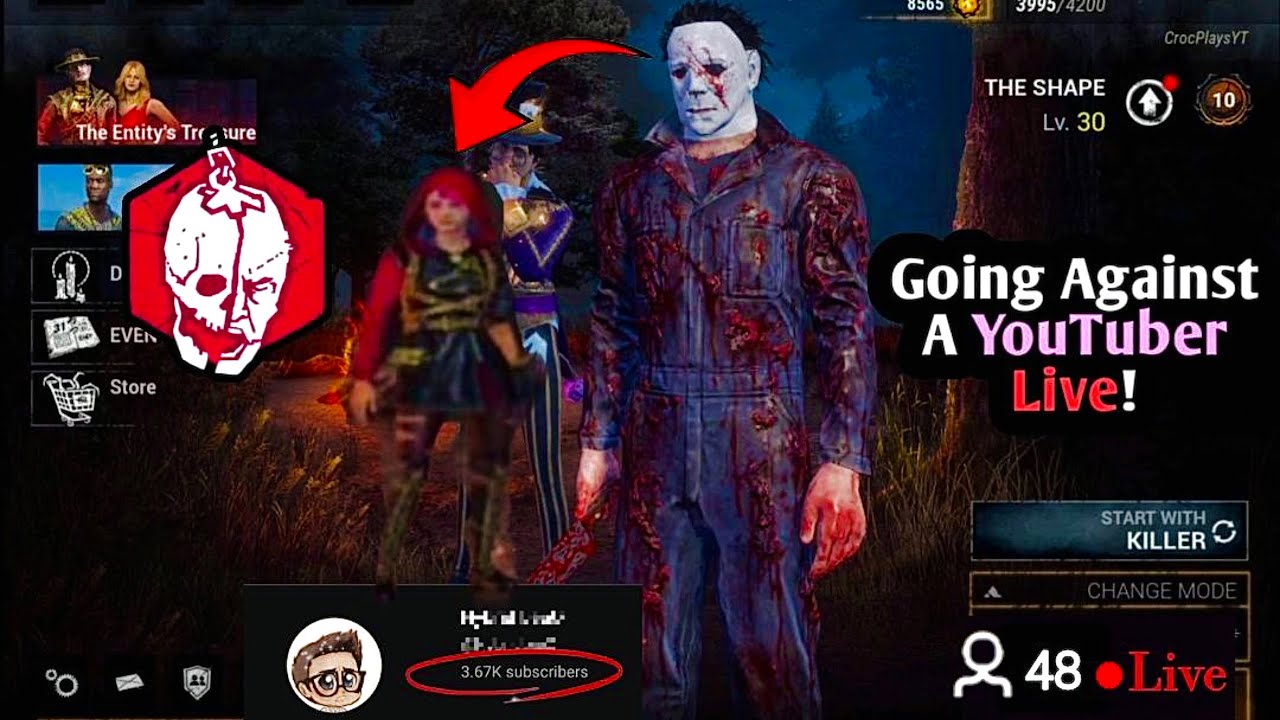 So I went Against This YouTuber While Streaming And They Banned me..| Dead By Daylight Mobile #dbdm